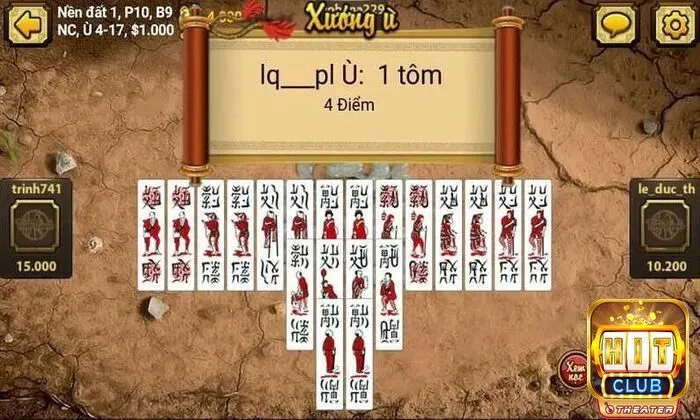 Cách chơi bài chắn Hitclub chi tiết từ A tới Z dễ hiểu nhất 3 Thứ tự chia bài trong cách chơi bài chắn online Hitclub
